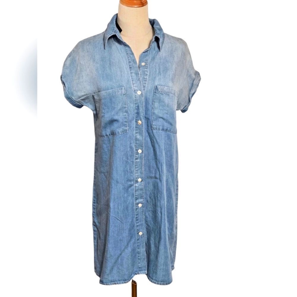 Zilcremo Lightweight Denim Mini Dress NWT